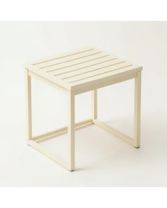 Pine Bridge Compact Balcony Table - Cream (synthetic illustration; no displayed measurements)