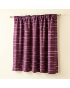 2 Piece Stripe Like Horizontal Lines Minimalist 70S 80S Inspired Design Kitchen Curtain (synthetic illustration; no displayed measurements)