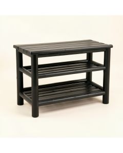Wren Bluff Shoe Storage Bench - Black (synthetic illustration; no displayed measurements)