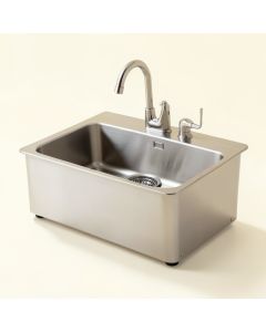 Zero Radius Stainless Steel 33 '' L X 21 '' W Farmhouse Kitchen Sink With Drain And Strainer (synthetic illustration; no displayed measurements)