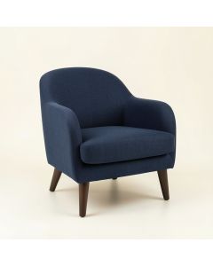 Rowan Canyon Upholstered Armchair - Navy (synthetic illustration; no displayed measurements)