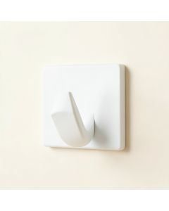Briar Bend Wall-Mounted Robe Hook - White (synthetic illustration; no displayed measurements)