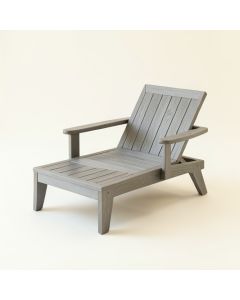 Lake Crest Outdoor Lounge Chair - Gray (synthetic illustration; no displayed measurements)