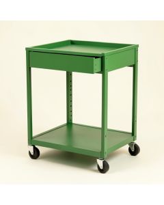 Oak Edge Empty Rolling Workshop Cart - Green (synthetic illustration; no displayed measurements)