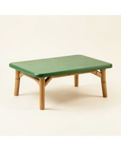 Stone Arc Coffee Table - Green (synthetic illustration; no displayed measurements)