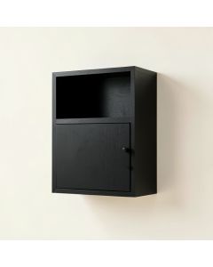 Dawn Crossing Wall-Mounted Entry Cabinet - Black (synthetic illustration; no displayed measurements)
