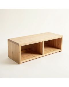 Flint Crest Shoe Storage Bench - Beige (synthetic illustration; no displayed measurements)