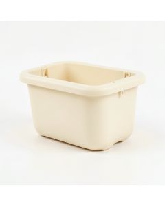 Shore Brook Empty Railing Planter With Integral Brackets - Ivory (synthetic illustration; no displayed measurements)