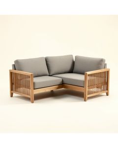 Chambliss 4 Piece Teak Sofa Seating Group With Cushions (synthetic illustration; no displayed measurements)