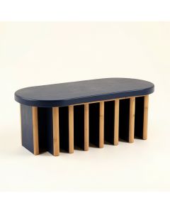 Harbor Edge Shoe Storage Bench - Navy (synthetic illustration; no displayed measurements)