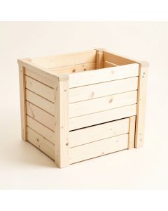 Pine Arc Closed Garden Compost Bin - Ivory (synthetic illustration; no displayed measurements)
