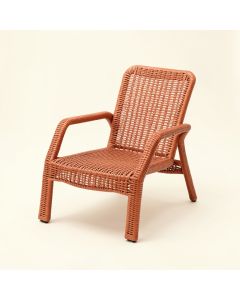 Dune Brook Outdoor Lounge Chair - Terracotta (synthetic illustration; no displayed measurements)
