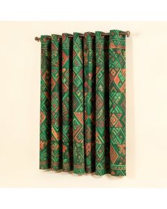 Geometric Mixed Mosaic Vivid Nature Inspired Kids Girls Hippie Contrast Design Room Darkening Rod Pocket Curtain Panel (synthetic illustration; no displayed measurements)