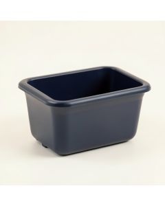 Willow Crossing Empty Railing Planter With Integral Brackets - Navy (synthetic illustration; no displayed measurements)