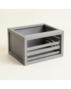 Meadow Brook Empty Furniture-Style Litter Enclosure - Gray (synthetic illustration; no displayed measurements)