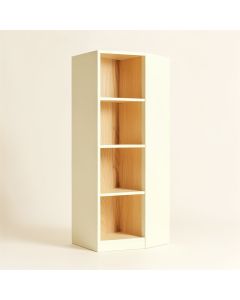 Summit Crest Narrow Cubby Tower - Cream (synthetic illustration; no displayed measurements)