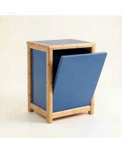 River Brook Freestanding Pull-Out Hamper Cabinet - Blue (synthetic illustration; no displayed measurements)