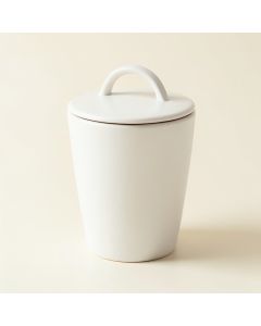 River Bend Storage Canister With Lid - White (synthetic illustration; no displayed measurements)