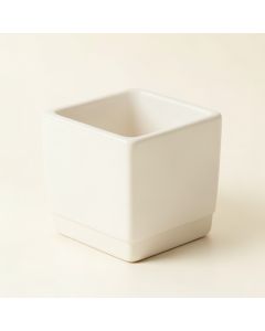 Brook Canyon Empty Planter - White (synthetic illustration; no displayed measurements)