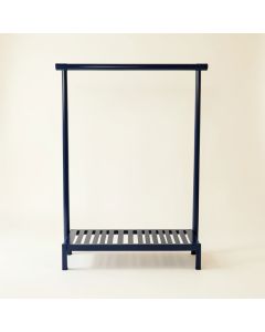 Hazel Brook Empty Garment Rack - Navy (synthetic illustration; no displayed measurements)