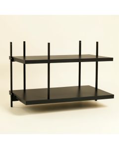 Spruce Bluff Empty Seed-Starting Shelving Unit Without Lights - Black (synthetic illustration; no displayed measurements)