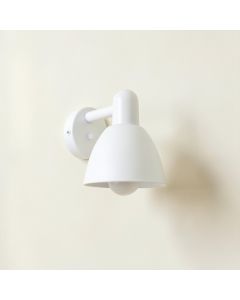 Flint Crossing Wall Sconce Mounted On A Plain Wall - White (synthetic illustration; no displayed measurements)