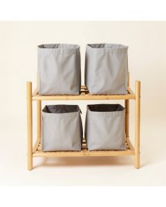 Hazel Canyon Laundry Sorting Station With Plain Removable Bags - Gray (synthetic illustration; no displayed measurements)