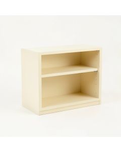 Dune Branch Low Bookcase - Cream (synthetic illustration; no displayed measurements)