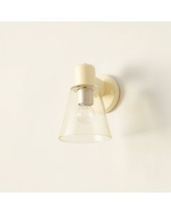 Meadow Bend Wall Sconce Mounted On A Plain Wall - Ivory (synthetic illustration; no displayed measurements)
