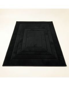 Shore Arc Rectangular Outdoor Rug - Black (synthetic illustration; no displayed measurements)