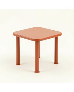 Olive Bluff Compact Balcony Table - Terracotta (synthetic illustration; no displayed measurements)
