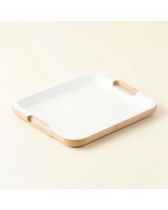 Flint Arc Serving Tray (synthetic illustration; no displayed measurements)