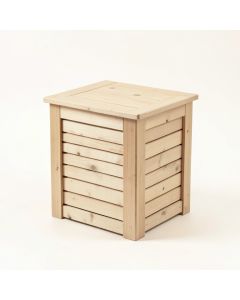 Ridge Bridge Closed Garden Compost Bin - Beige (synthetic illustration; no displayed measurements)