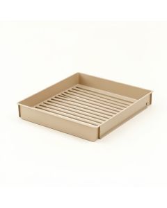Cove Branch Empty Under-Desk Cable Tray - Beige (synthetic illustration; no displayed measurements)