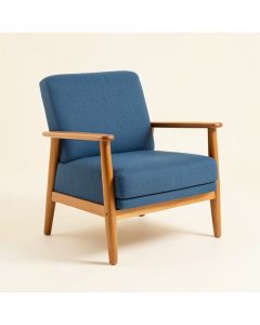 Hazel Bridge Upholstered Armchair - Blue (synthetic illustration; no displayed measurements)