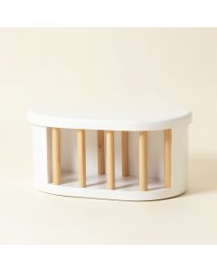 Oak Brook Shoe Storage Bench - White (synthetic illustration; no displayed measurements)