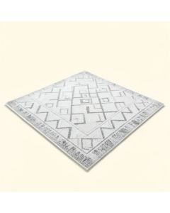 Odalis Geometric Shag White/Gray Area Rug (synthetic illustration; no displayed measurements)