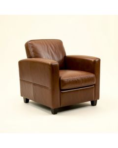 Heideman Leather Arm Chair (synthetic illustration; no displayed measurements)