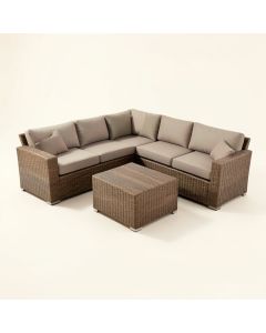 Outdoor Patio 7 Piece Rattan Sectional Seating Group With Cushions (synthetic illustration; no displayed measurements)
