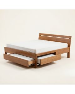 Platform Bed With Trundle (synthetic illustration; no displayed measurements)