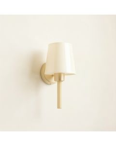 Spruce Bridge Wall Sconce Mounted On A Plain Wall - Cream (synthetic illustration; no displayed measurements)