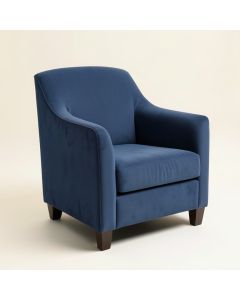 Destrey Upholstered Parsons Chair In Indigo (synthetic illustration; no displayed measurements)