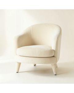 Bay Field Upholstered Armchair - Cream (synthetic illustration; no displayed measurements)