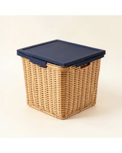 Ash Brook Laundry Hamper - Navy (synthetic illustration; no displayed measurements)