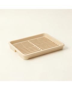 Maple Crest Empty Under-Desk Cable Tray - Beige (synthetic illustration; no displayed measurements)