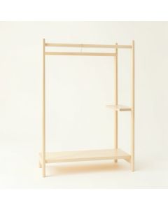 Slate Brook Empty Garment Rack - Ivory (synthetic illustration; no displayed measurements)