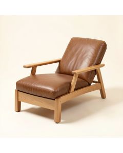 Paul Leather Chaise Lounge (synthetic illustration; no displayed measurements)