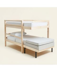 Lightsey Twin Over Twin Standard Bunk Bed With Trundle (synthetic illustration; no displayed measurements)