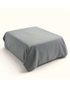 Gray 100 % Cotton Duvet Cover (synthetic illustration; no displayed measurements)