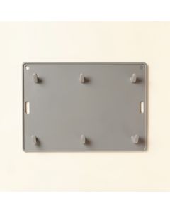 Stone Crossing Empty Wall-Mounted Tool Organizer Panel - Gray (synthetic illustration; no displayed measurements)